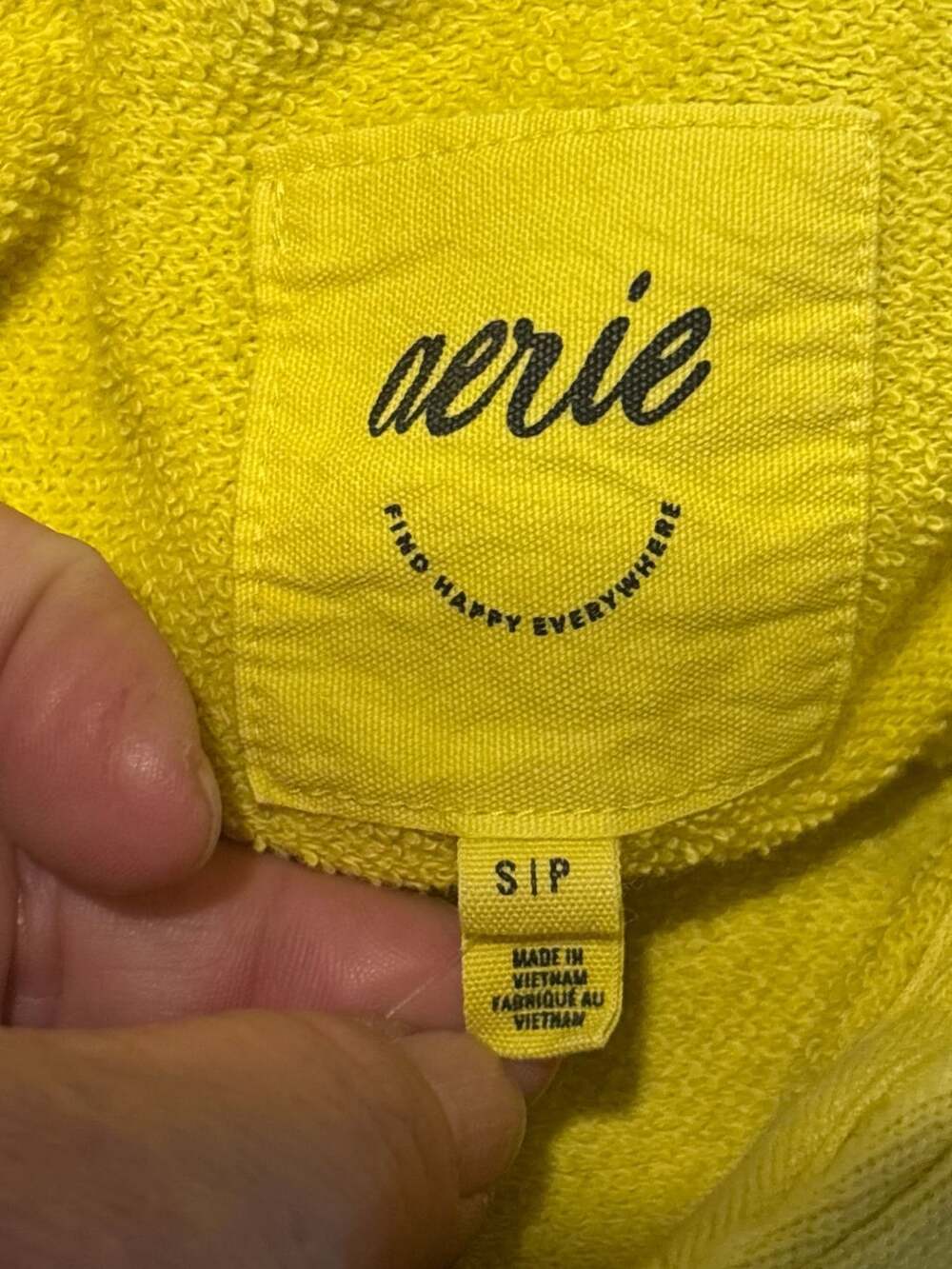 Aerie Women's Oversized Quarter-Button Henley Hoodie Sweatshirt #1379 - Picture 4 of 7